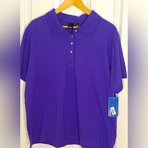 NWT Reebok Purple Polo